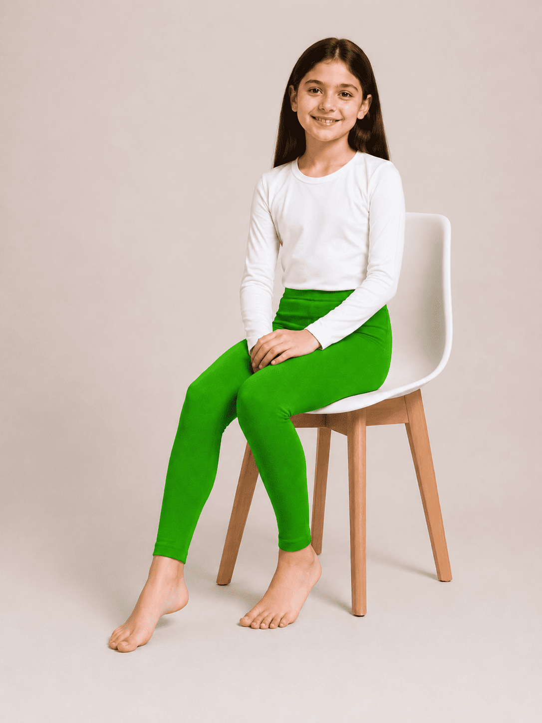 Green Color Family (1-12 Years Girls Tights)