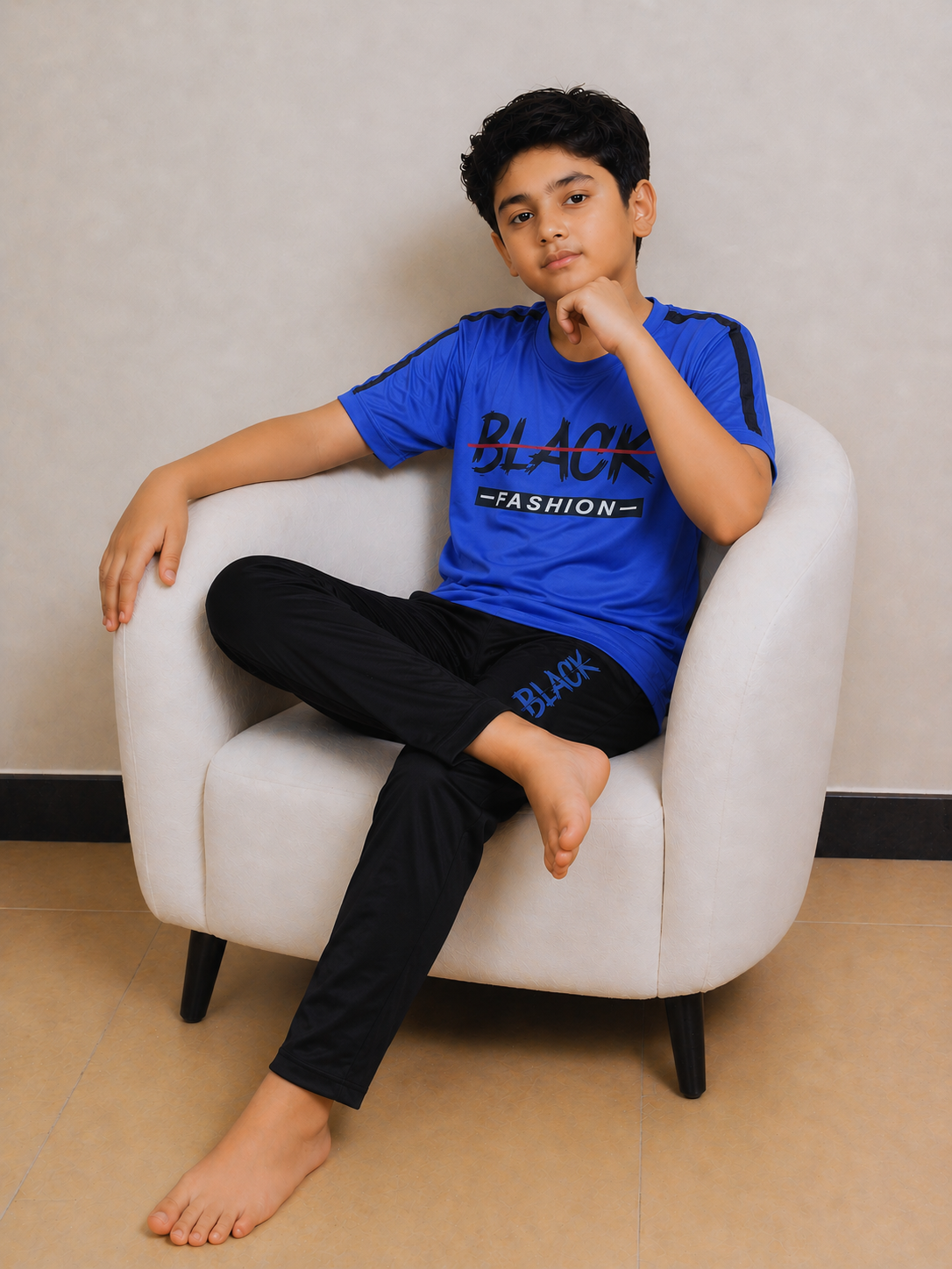 Boys Blue&Black Premium Tracksuits