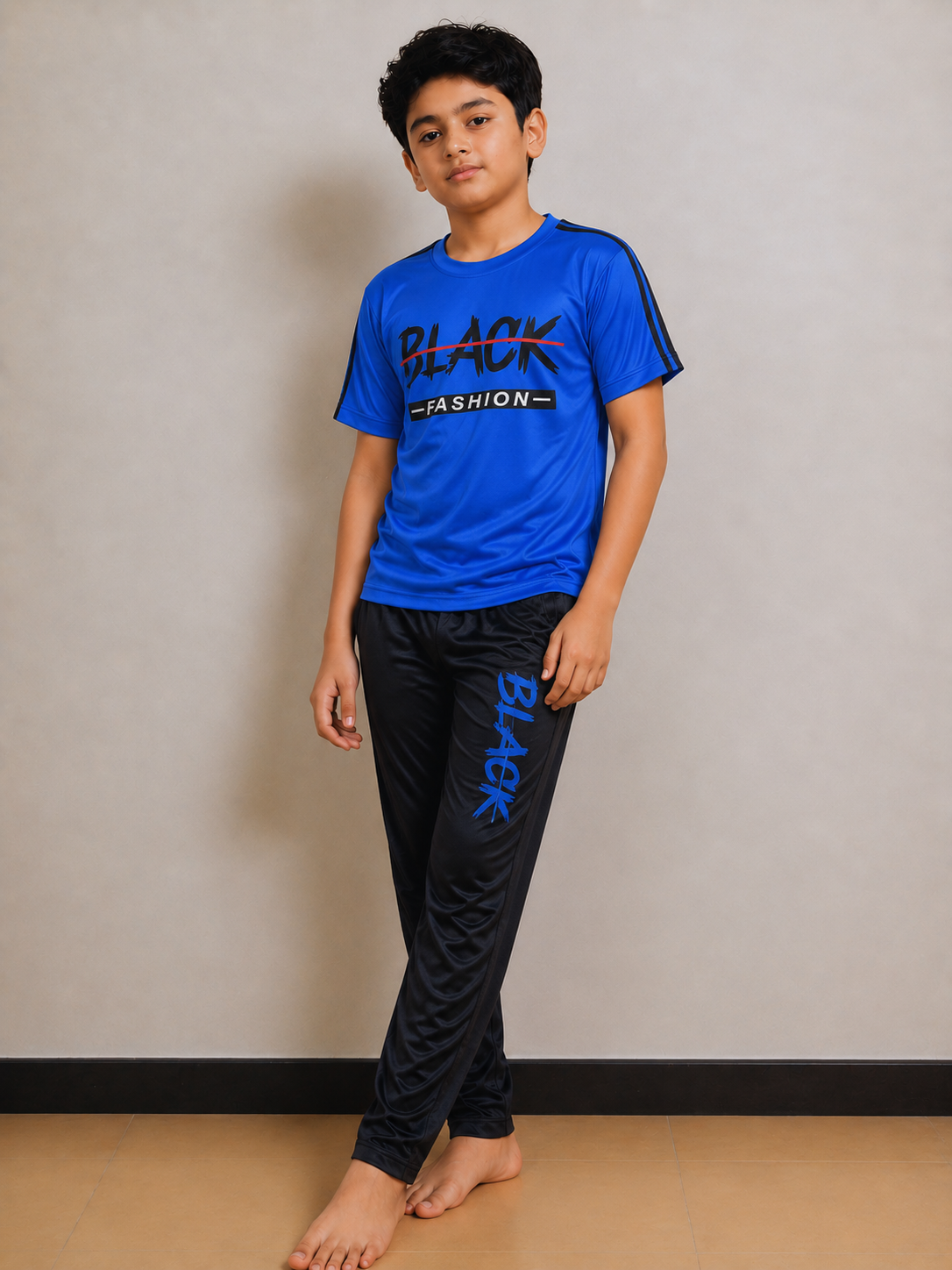 Boys Blue&Black Premium Tracksuits