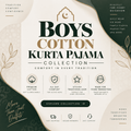 Boys Cotton Kurta Pajama