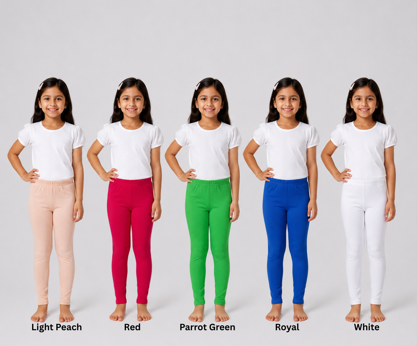 Girls Premium Tights (Pack of 5)