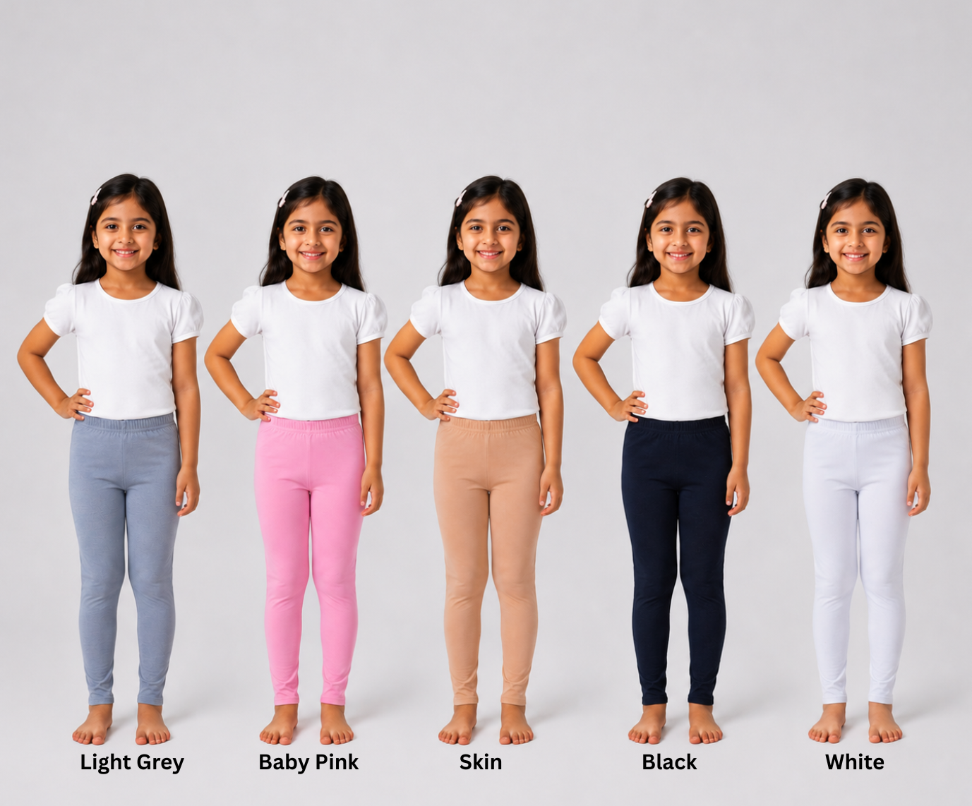 Girls Premium Tights (Pack of 5)