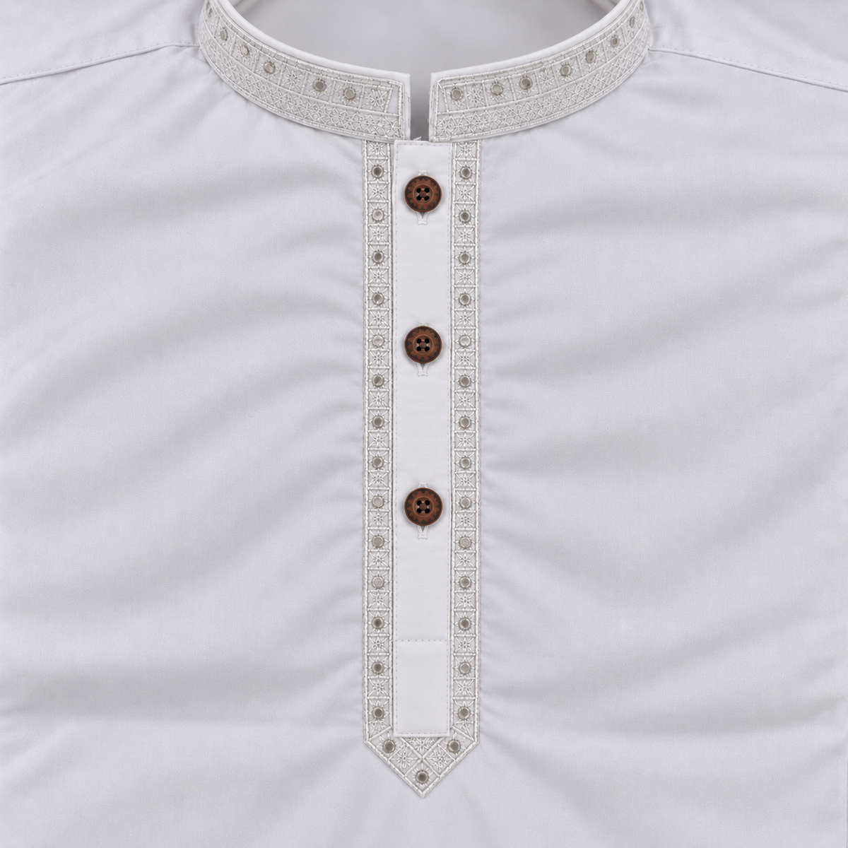 Boys White Wash & Wear Shalwar Kameez | Ages 4 To 14 Years