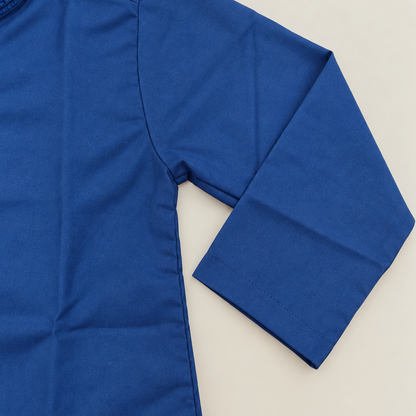 Boys Royal Blue Wash & Wear Shalwar Kameez | Ages 4 To 14 Years