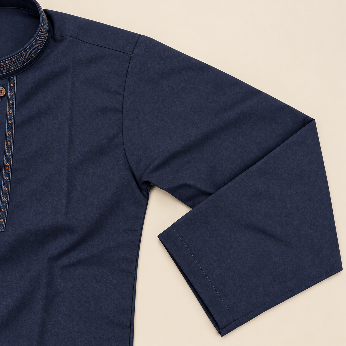 Boys Navy Blue Wash & Wear Shalwar Kameez | Ages 4 To 14 Years