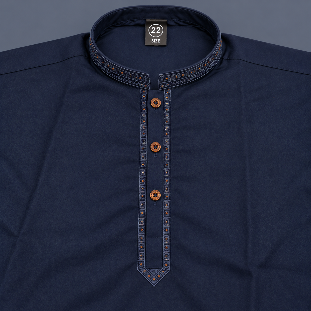 Boys Navy Blue Wash & Wear Shalwar Kameez | Ages 4 To 14 Years