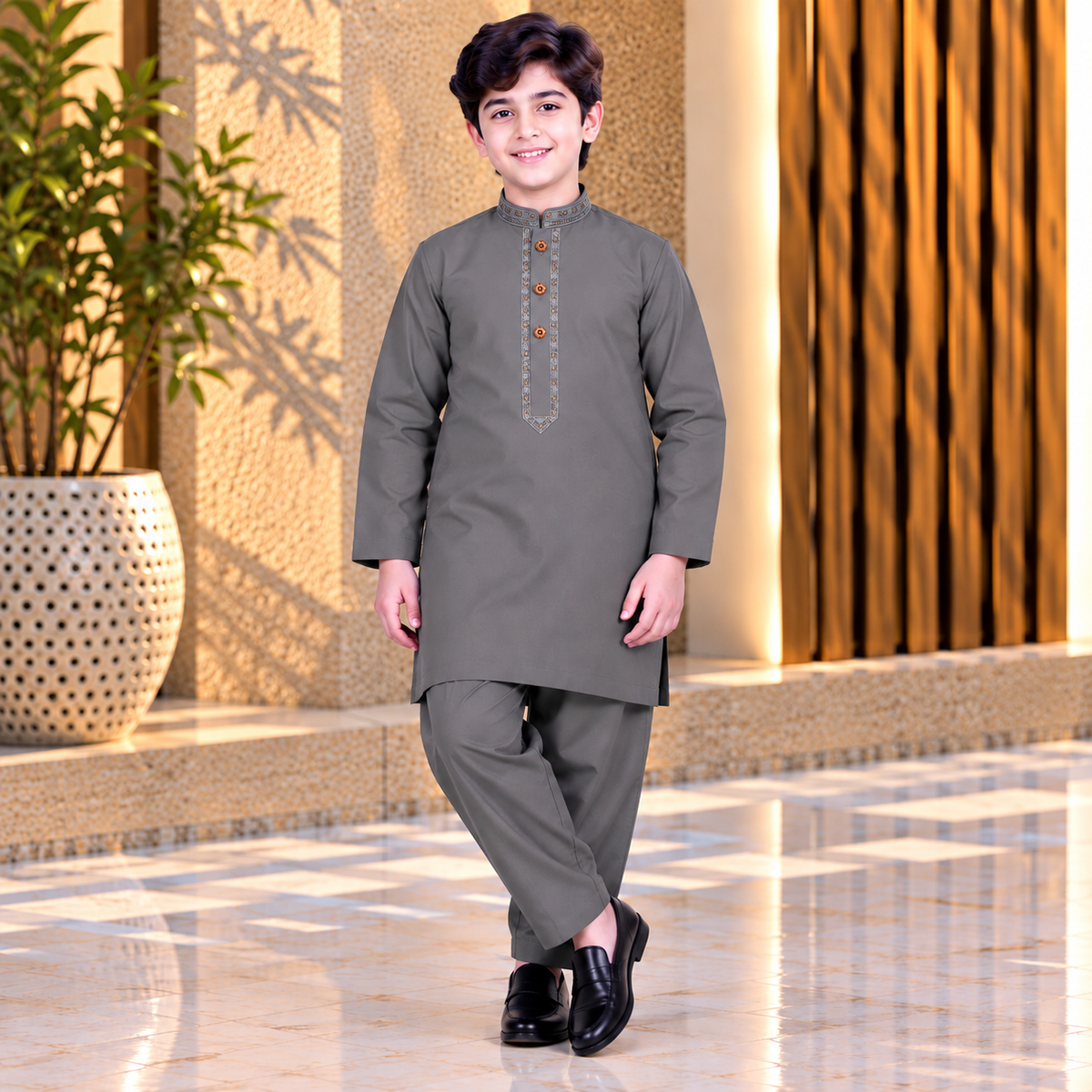 Boys Wash & Wear Shalwar Kameez | 3 To 14 Years