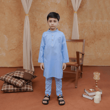 Boys Sky Blue Kurta Pajama | Soft Cotton