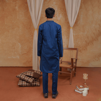 Boys Blue Kurta Pajama | Soft Cotton