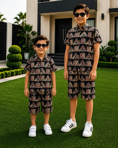 China Diamond Linen Niker Shirts For Kids