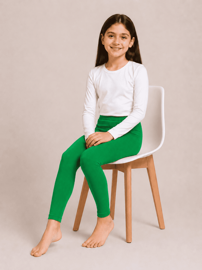 Green Color Family (1-12 Years Girls Tights)