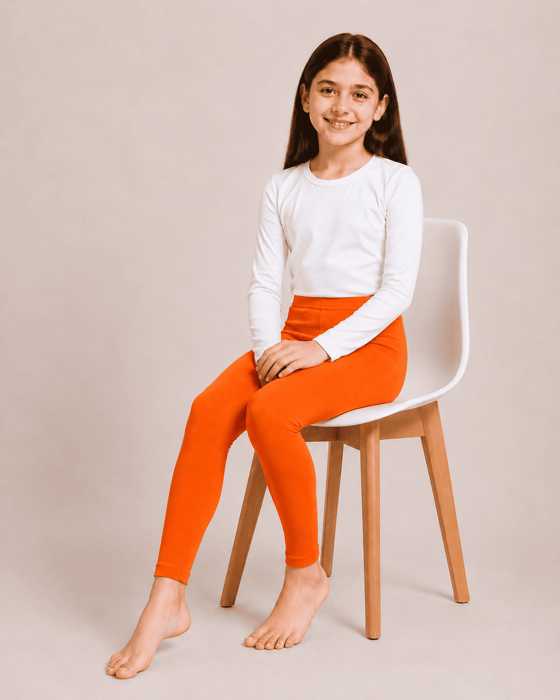 Orange Color Family (1-12 Years Girls Tights)
