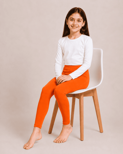 Orange Color Family (1-12 Years Girls Tights)