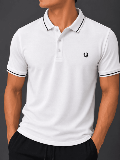 Essential Stripe Collar Polo Shirt