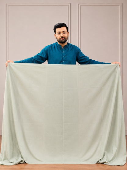 Gents UnStitched Mint Green Premium Soft Cotton Suit