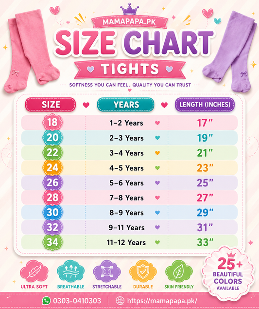 Girls Premium Tights (1-12) Years