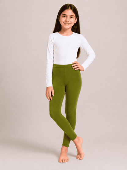 Green Color Family (1-12 Years Girls Tights)