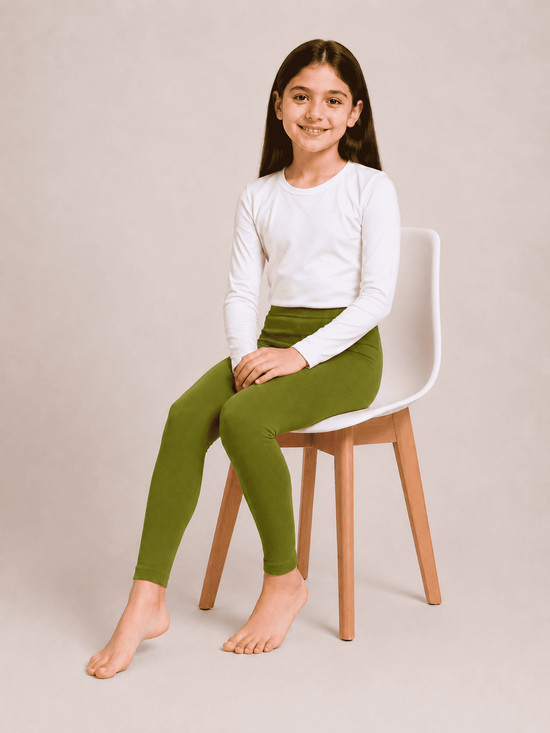 Green Color Family (1-12 Years Girls Tights)