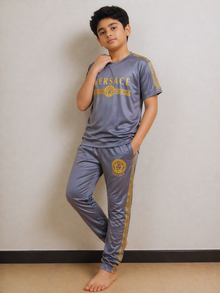 Boys Grey Premium TrackSuits
