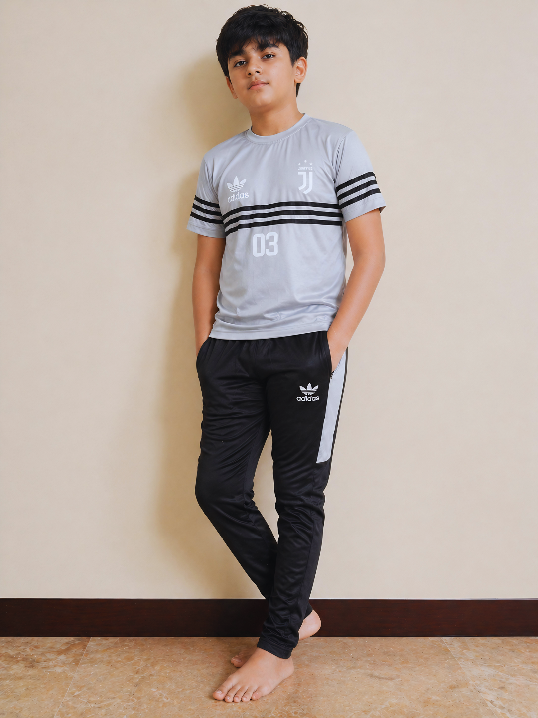 Boys Skin & Black Premium TrackSuits
