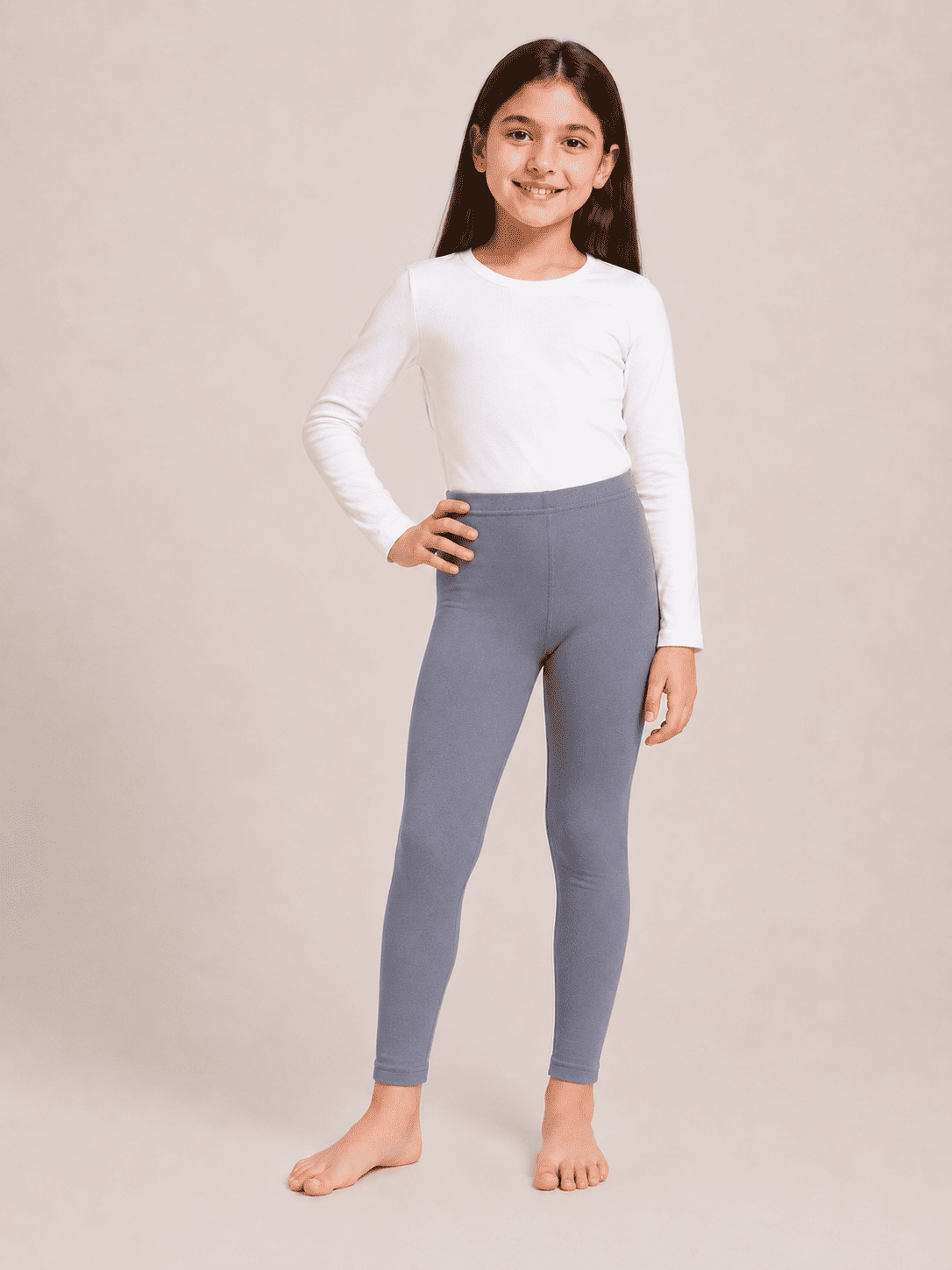 White & Black Color Family (1-12 Years Girls Tights)