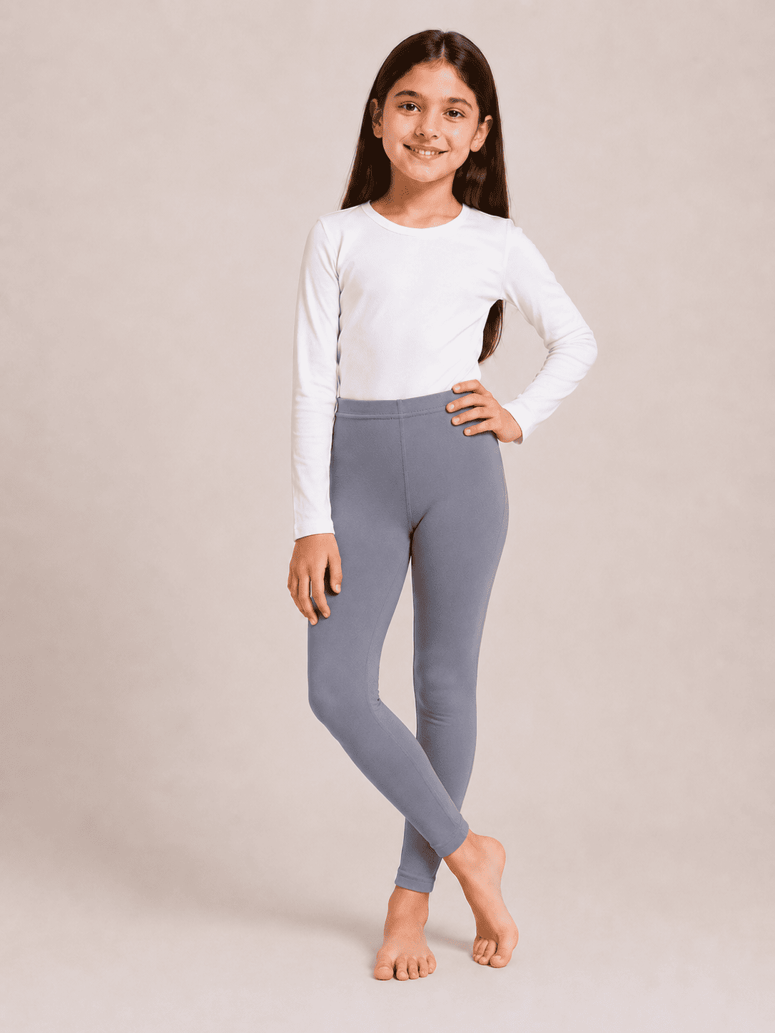 White & Black Color Family (1-12 Years Girls Tights)