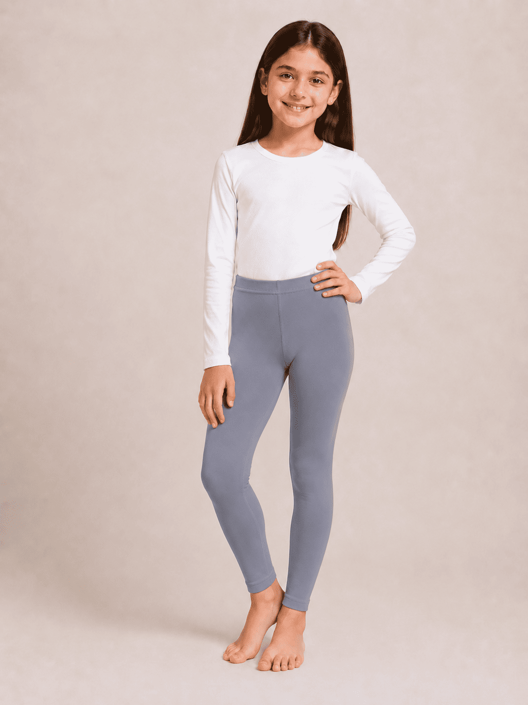 White & Black Color Family (1-12 Years Girls Tights)