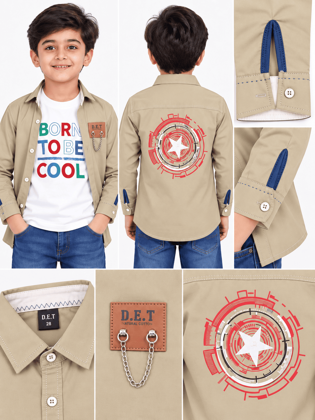Boys Skin Premium Shirts With Inner