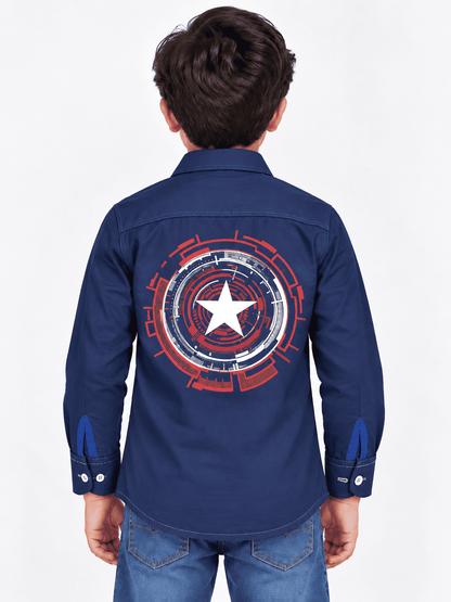 Boys Blue Premium Shirts With inner