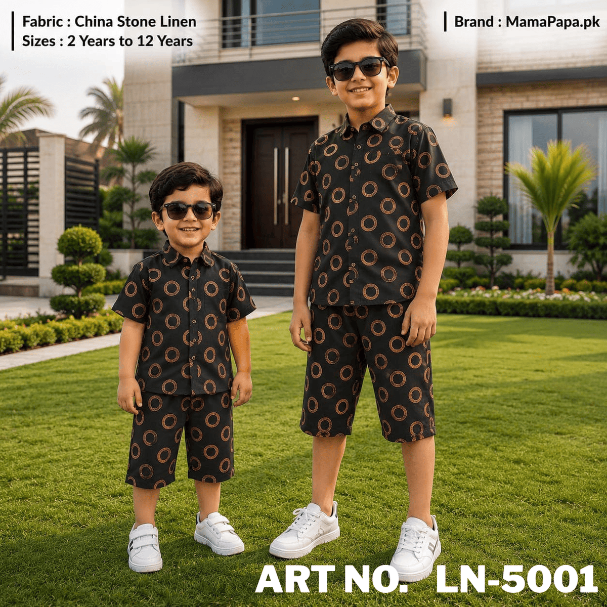China Diamond Linen Niker Shirts For Kids