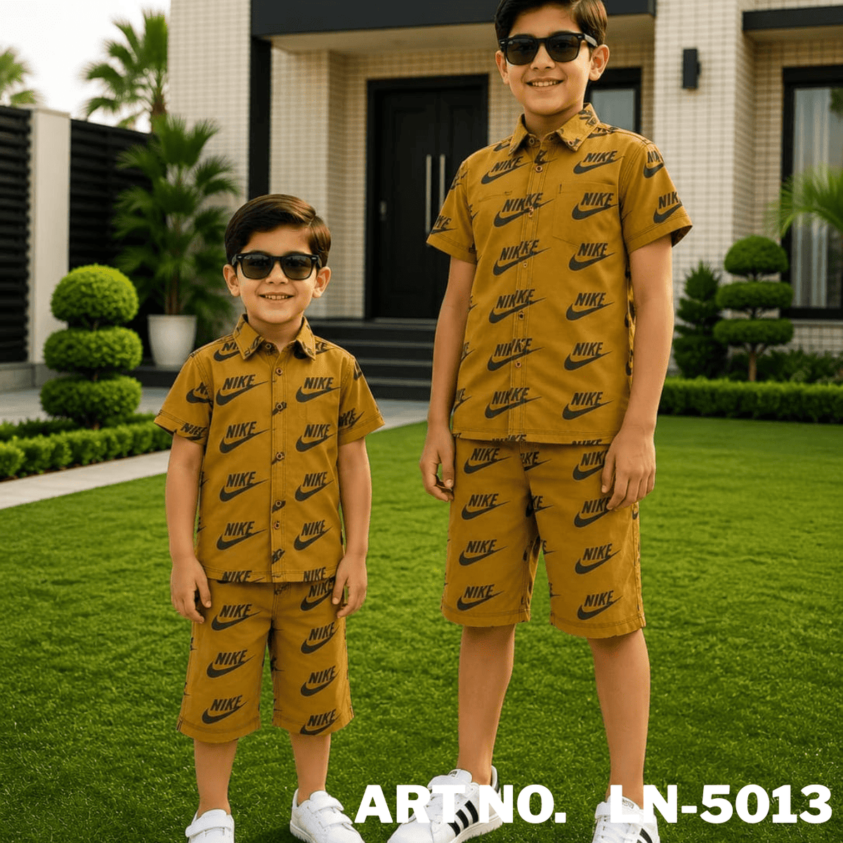 China Diamond Linen Niker Shirts For Kids
