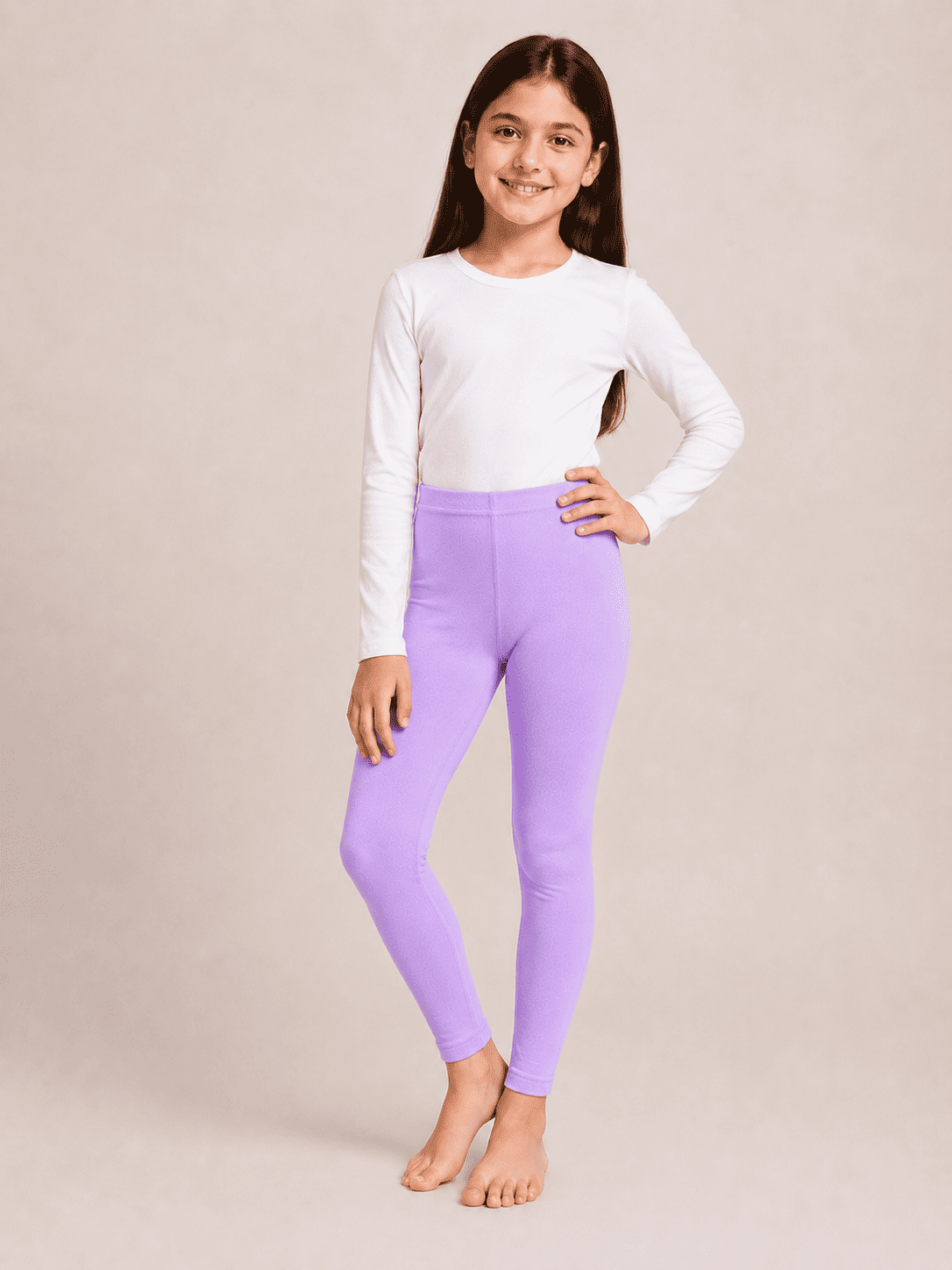 Purple Color Family (1-12 Years Girls Tights)