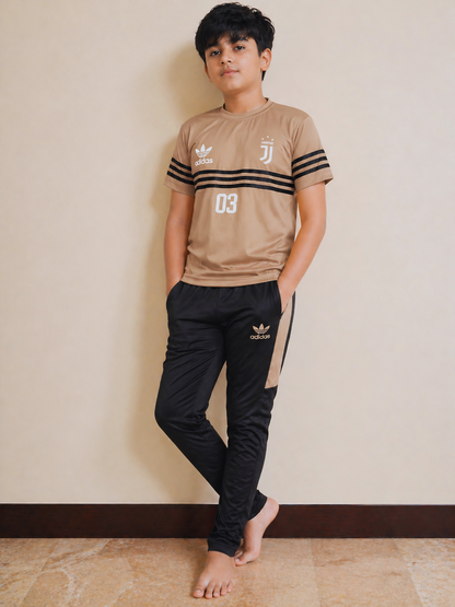 Boys Skin & Black Premium TrackSuits