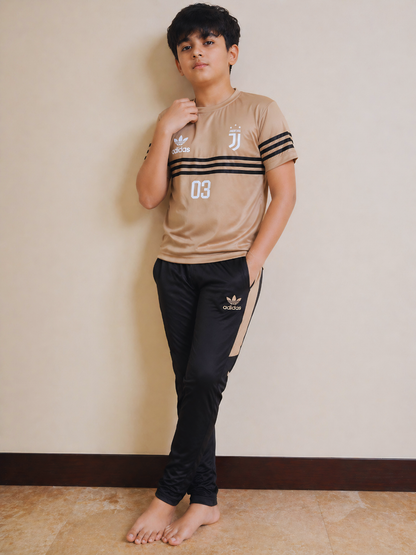 Boys Skin & Black Premium TrackSuits