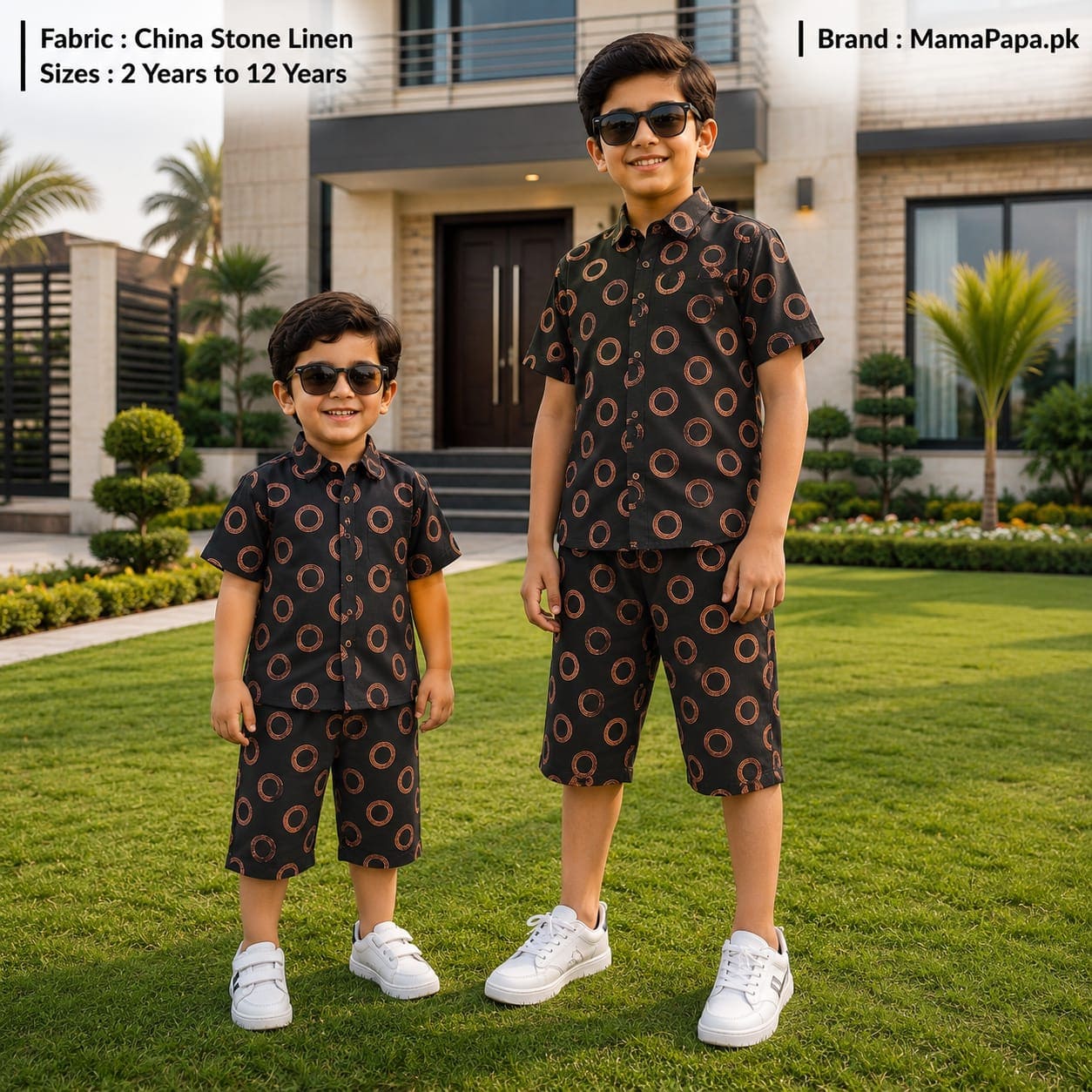 China Diamond Linen Niker Shirts For Kids
