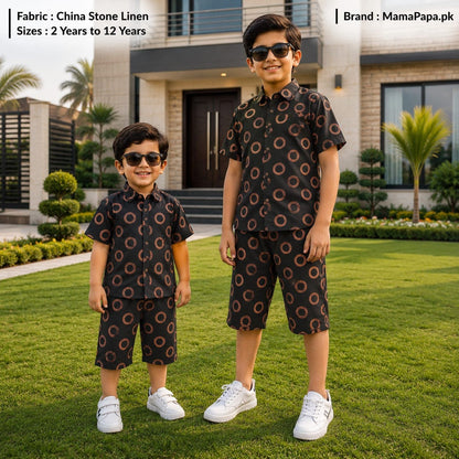 China Diamond Linen Niker Shirts For Kids