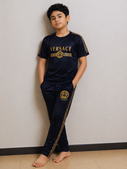 Boys Navy Blue Premium TrackSuits