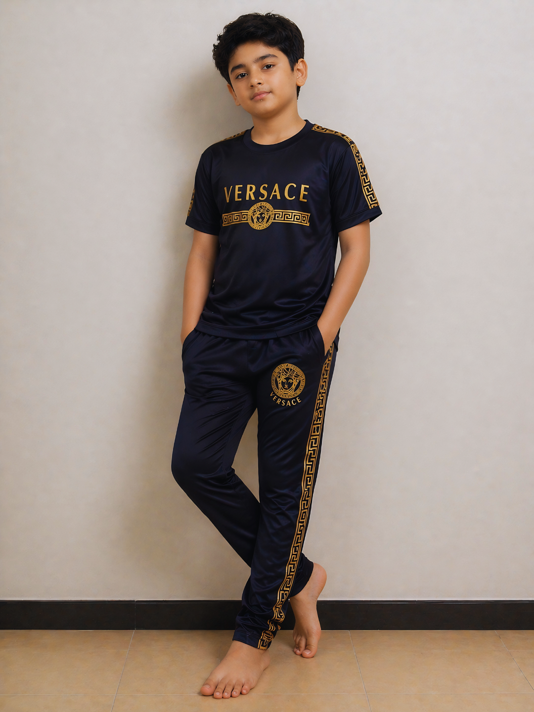 Boys Navy Blue Premium TrackSuits