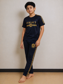 Boys Navy Blue Premium TrackSuits