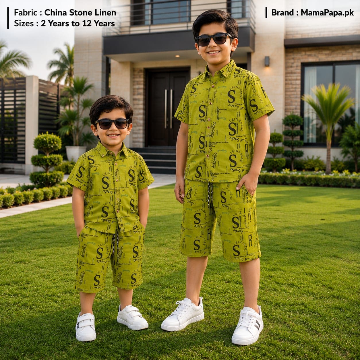 China Diamond Linen Niker Shirts For Kids