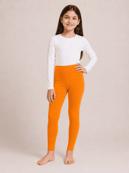 Orange Color Family (1-12 Years Girls Tights)