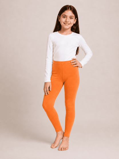 Orange Color Family (1-12 Years Girls Tights)