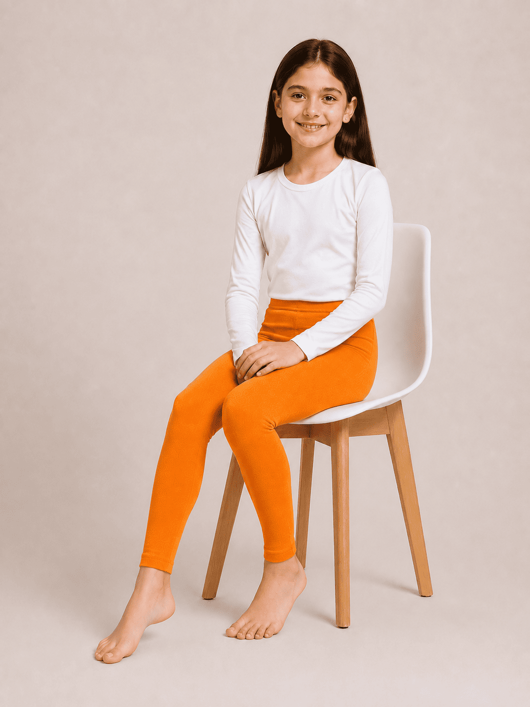 Orange Color Family (1-12 Years Girls Tights)