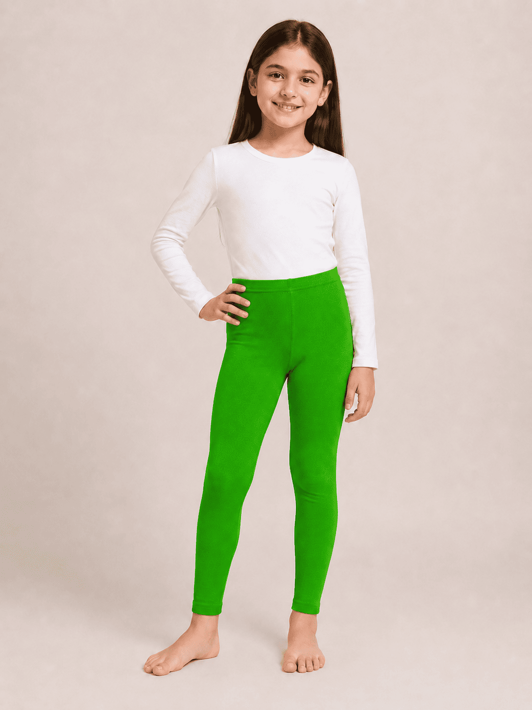 Green Color Family (1-12 Years Girls Tights)