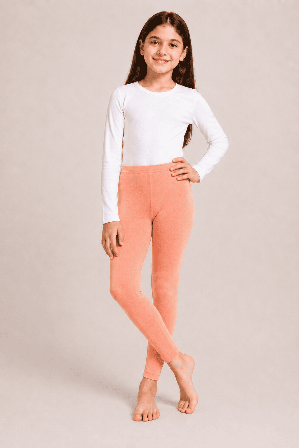 Orange Color Family (1-12 Years Girls Tights)