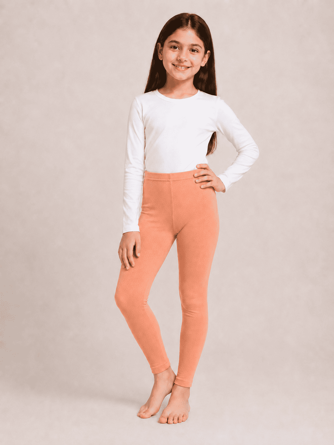 Orange Color Family (1-12 Years Girls Tights)