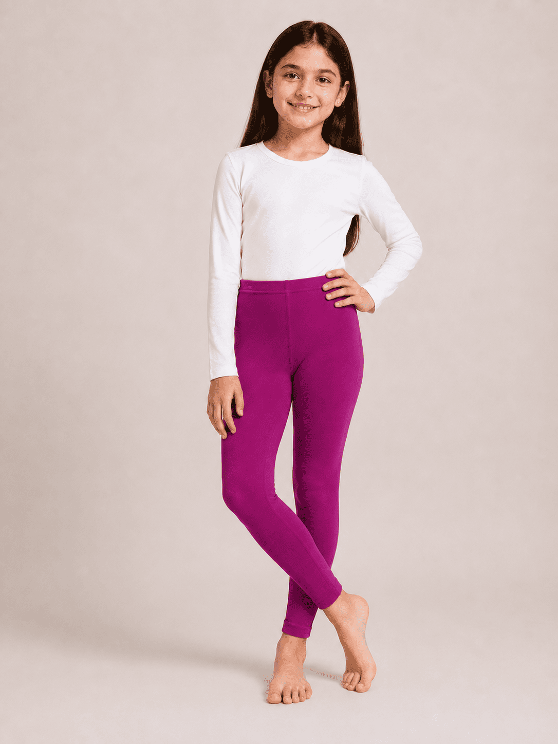 Purple Color Family (1-12 Years Girls Tights)