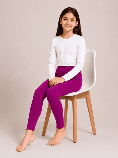 Purple Color Family (1-12 Years Girls Tights)