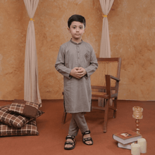 Boys Silver Kurta Pajama | Soft Cotton