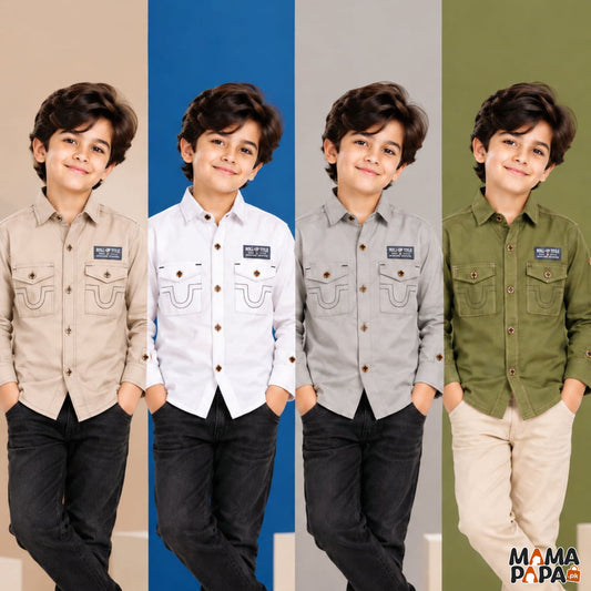 Premium Boys Cotton Shirts | Ages 5 to 12 Years
